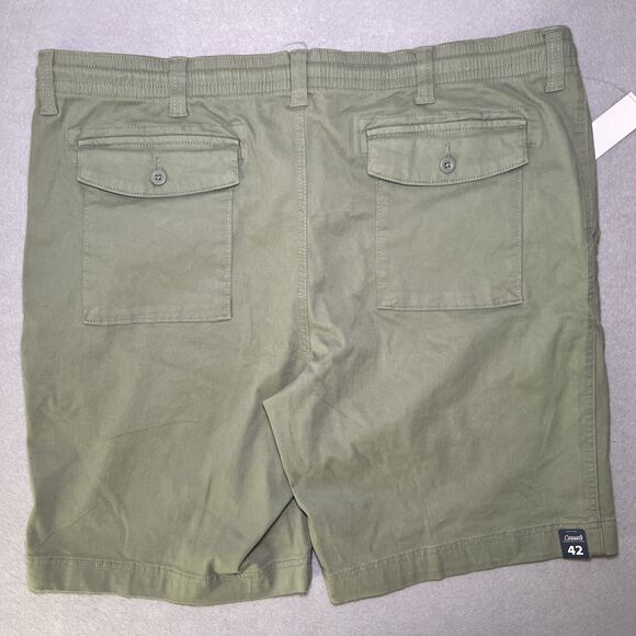 Roundtree Yorke Casuals NWT Mens Shorts Size 42 Straight Fit Drawstring Olive - Picture 4 of 11